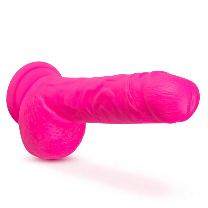 Blush Novelties Neo Elite - 9 Inch Silicone Dual Density With Balls - Neon Pink | Dildos Blush Novelties Neo Elite - 9 Inch Silicone Dual Density With Balls - Neon Pink | Dildos
