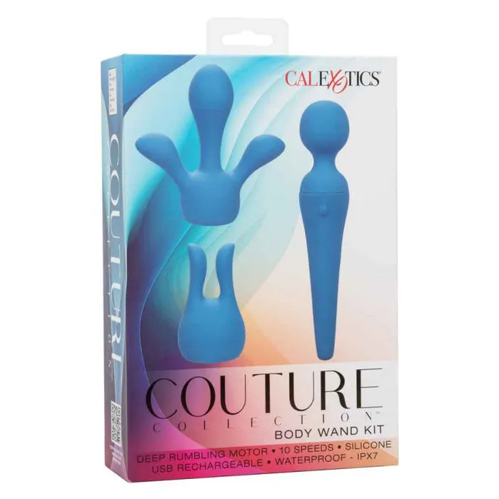 CalExotics Vibrators | Couture Collection Body Wand Kit - Blue CalExotics Vibrators | Couture Collection Body Wand Kit - Blue