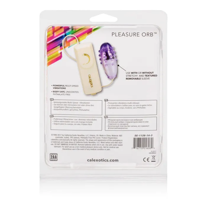 CalExotics Vibrators | Pleasure Orb Vibrating Egg Purple CalExotics Vibrators | Pleasure Orb Vibrating Egg Purple