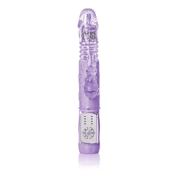 California Exotic Novelties Vibrators | Petite Thrusting Jack Rabbit Purple