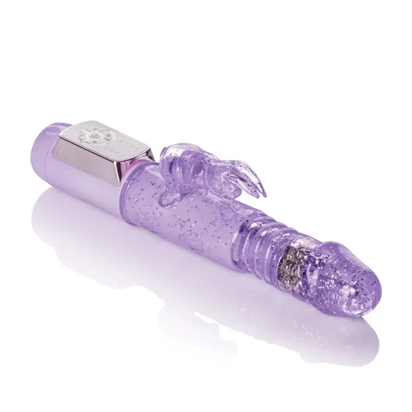 California Exotic Novelties Vibrators | Petite Thrusting Jack Rabbit Purple
