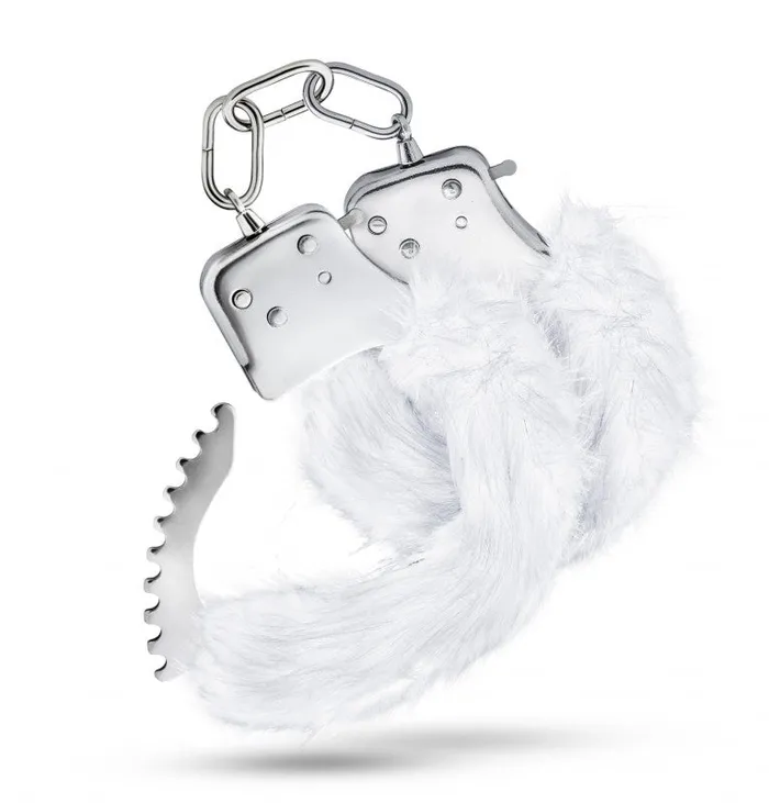 Couples | Blush Novelties Temptasia - Plush Fur Cuffs - White Couples | Blush Novelties Temptasia - Plush Fur Cuffs - White