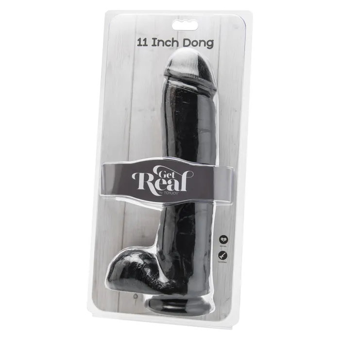 Dildos | Toy Joy Sex Toys ToyJoy Get Real 11 Inch Dong With Balls Black Dildos | Toy Joy Sex Toys ToyJoy Get Real 11 Inch Dong With Balls Black