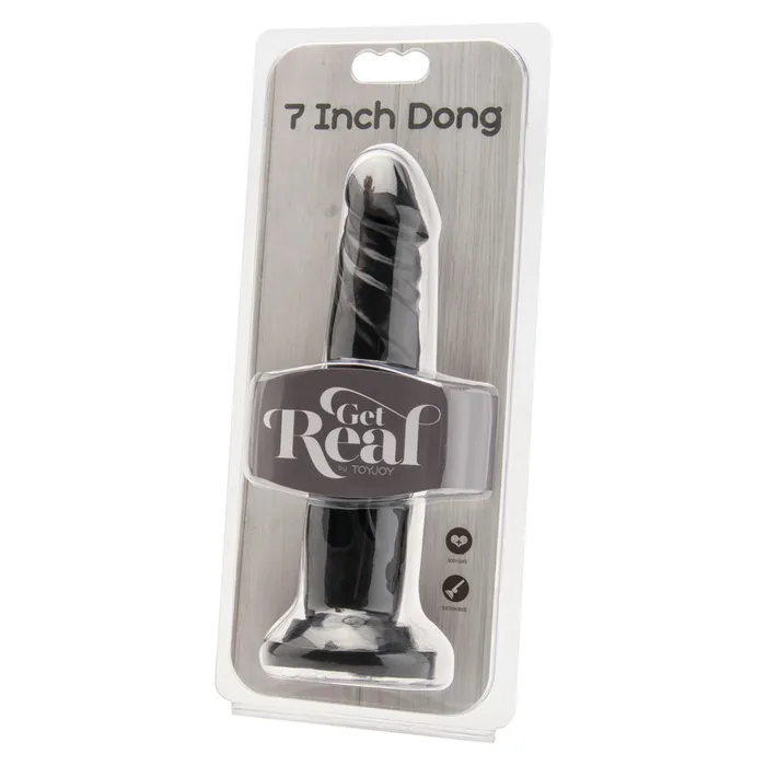 Dildos | ToyJoy Get Real 7 Inch Dong Black - Toy Joy Sex Toys Dildos | ToyJoy Get Real 7 Inch Dong Black - Toy Joy Sex Toys