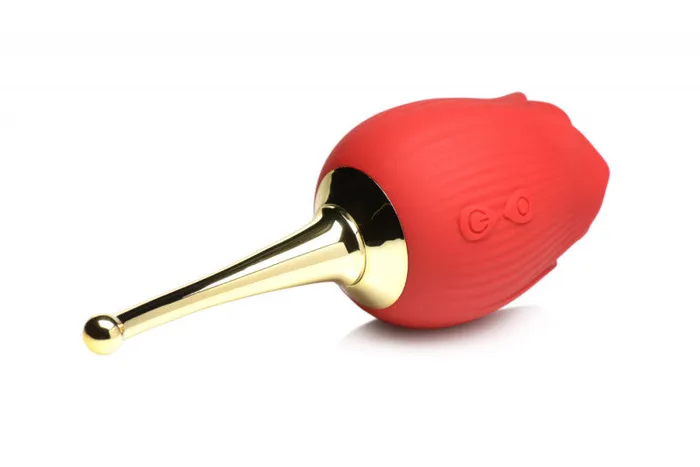 Doc Johnson Vibrators | Bloomgasm Flutter Rose Sucking Rose With Butterfly  Teaser - Red