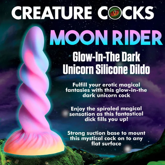 Female Sex Toys | XR Brands Creature Cocks Moon Rider Glow-in-the-Dark Unicorn Female Sex Toys | XR Brands Creature Cocks Moon Rider Glow-in-the-Dark Unicorn