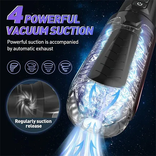 GAWK3000 Male Sex Toys | Solo Portable Vagina Pocket Oral Deep Throat Stroker Cup With Orgasm