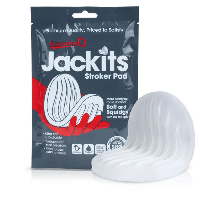 Jackits Stroker Pad - Clear - Each | Screaming O Male Sex Toys Jackits Stroker Pad - Clear - Each | Screaming O Male Sex Toys