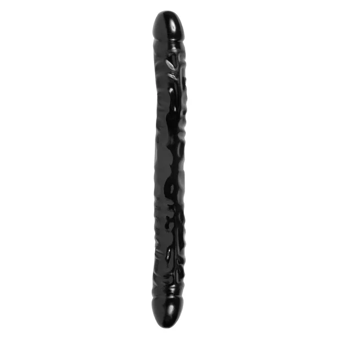 Jr Veined Double Header 12 Inch Bender Dong Black Doc Johnson Dildos