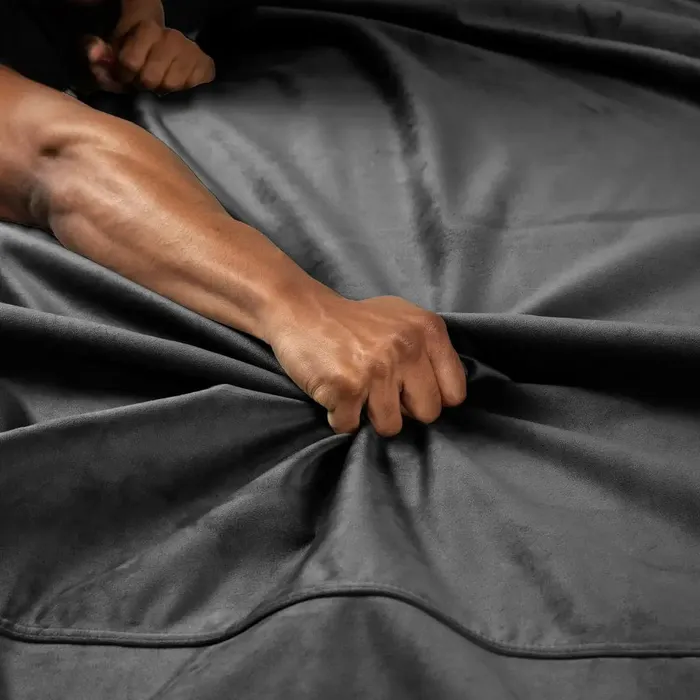 Liberator Anal | Liberator Fascinator Throw - Moisture Proof Sensual Blanket | Mini Size, Microvelvet Black