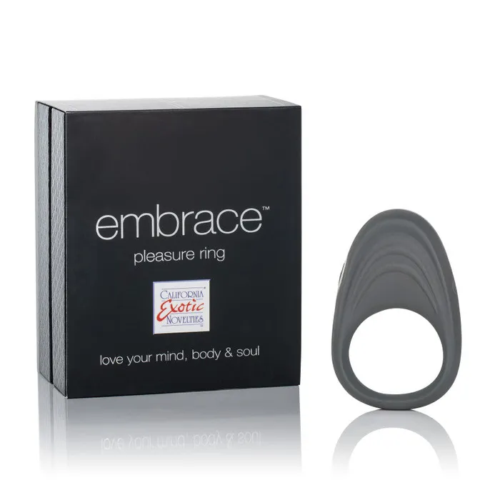 Male Sex Toys CalExotics Embrace Pleasure Ring Gray