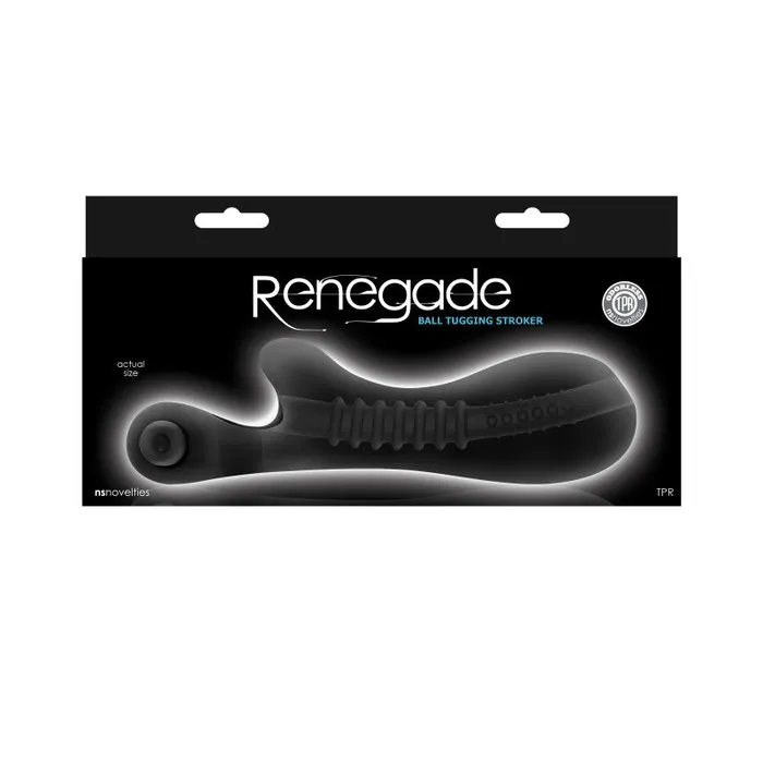Male Sex Toys nsnovelties Renegade Ball Tugging Stroker Black