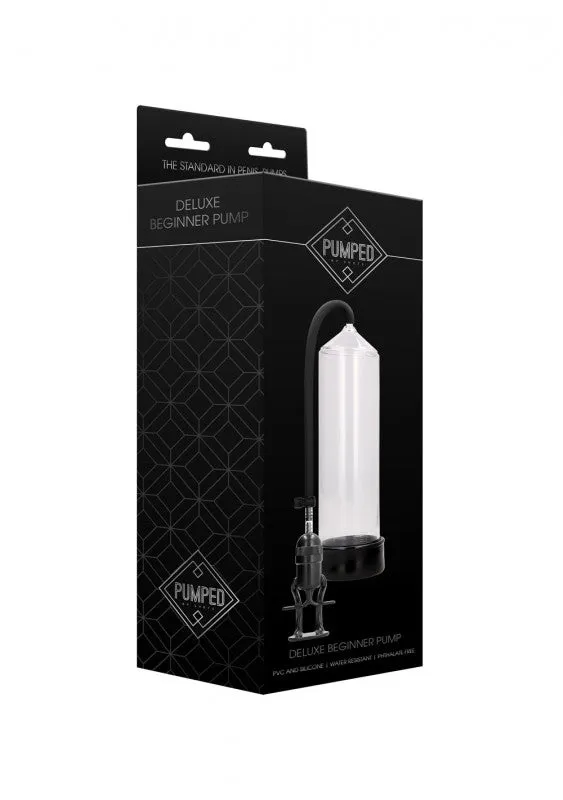 Male Sex Toys Shots Pumped Deluxe Beginner Pump Transparent