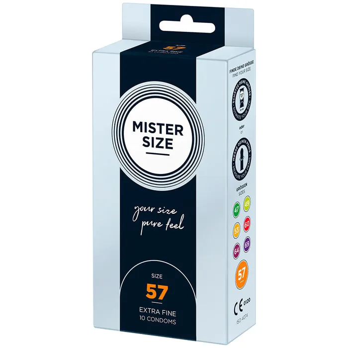 Mister Size Male Sex Toys Mister Size 57mm Your Size Pure Feel Condoms 10 Pack