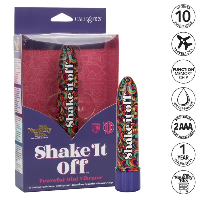 Naughty Bits Shake It Off Powerful Mini Vibrator | CalExotics Female Sex Toys Naughty Bits Shake It Off Powerful Mini Vibrator | CalExotics Female Sex Toys