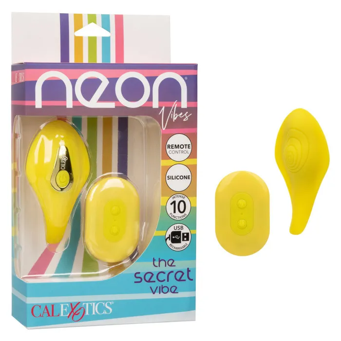 Neon Vibes - the Secret Vibe - Yellow | CalExotics Vibrators Neon Vibes - the Secret Vibe - Yellow | CalExotics Vibrators