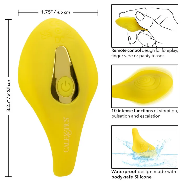 Neon Vibes - the Secret Vibe - Yellow | CalExotics Vibrators Neon Vibes - the Secret Vibe - Yellow | CalExotics Vibrators