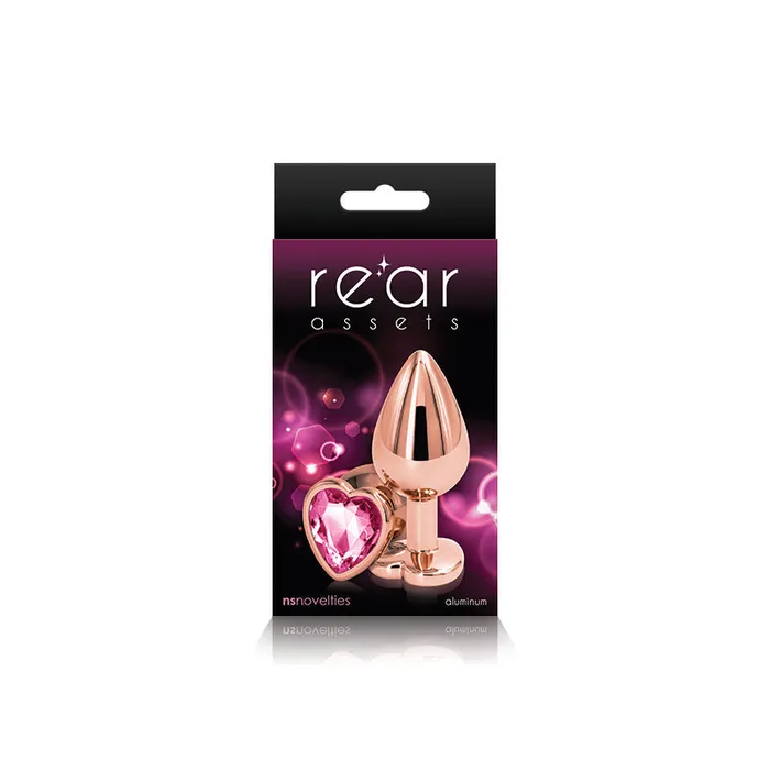 NS Novelties Anal | Rear Assets Rose Gold Heart Medium Pink
