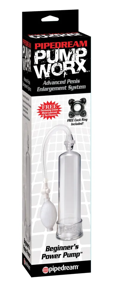 Pipedream Products Male Sex Toys Pump Worx Beginners Power Pump Clear