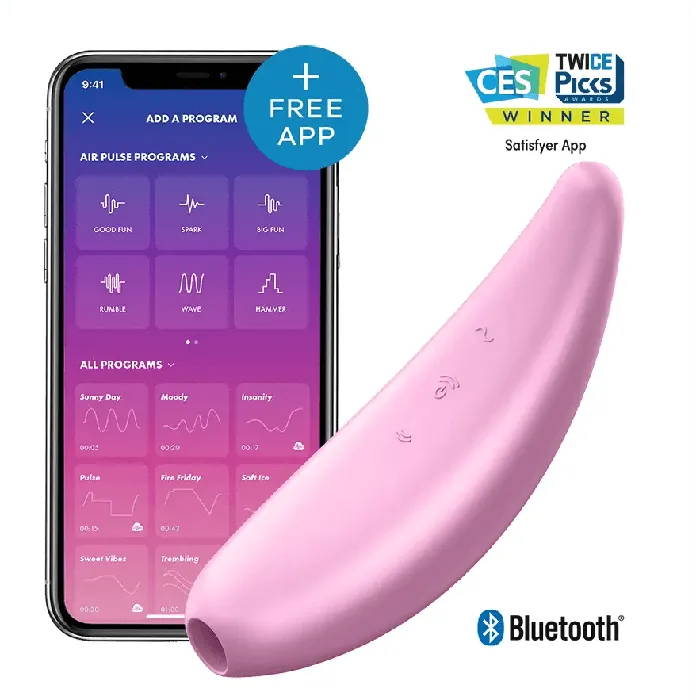 Satisfyer Curvy 3+ Air-Pulse Clitoris Stimulating Vibrator | Satisfyer Vibrators