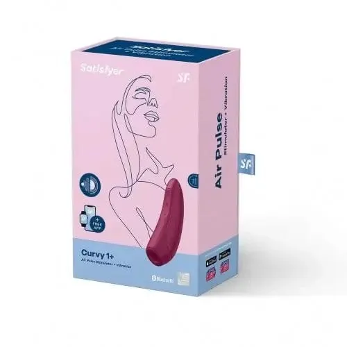 Satisfyer Vibrators Satisfyer Dark Red Curvy 1 Stimulator