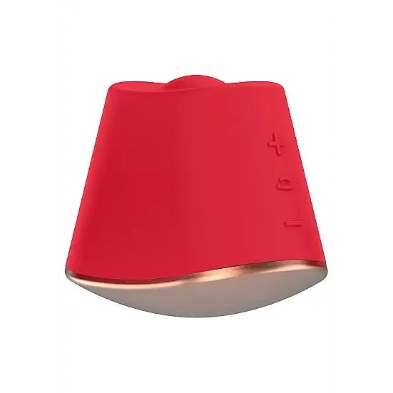 Shots Toys Vibrators | Shots Elegance - Red Dazzling Rotating & Vibrating Clitoral Stimulator