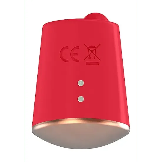 Shots Toys Vibrators | Shots Elegance - Red Dazzling Rotating & Vibrating Clitoral Stimulator