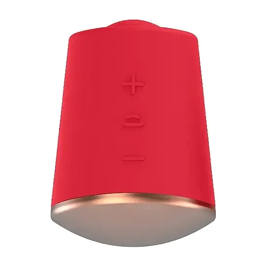 Shots Toys Vibrators | Shots Elegance - Red Dazzling Rotating & Vibrating Clitoral Stimulator