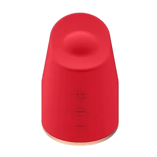 Shots Toys Vibrators | Shots Elegance - Red Dazzling Rotating & Vibrating Clitoral Stimulator