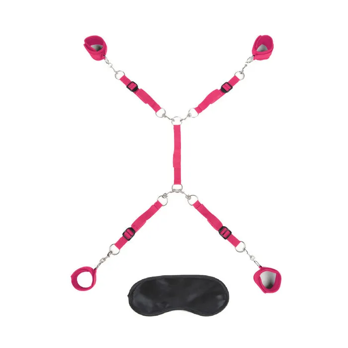 Vibrators Lux Fetish 7 Pc Bed Spreader Hot Pink
