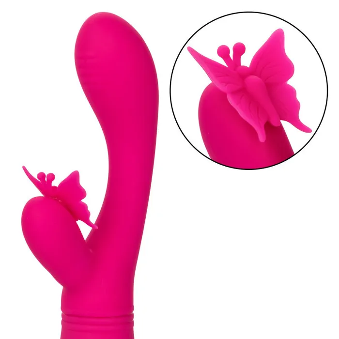Vibrators | Rechargeable Butterfly Kiss Flutter - Pink - CalExotics