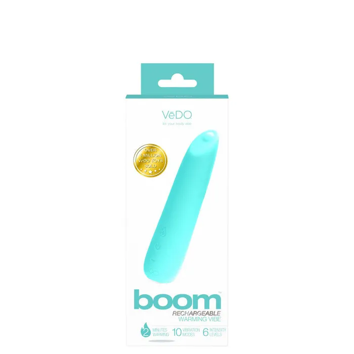 Vibrators VeDO Boom Rechargeable Warming Vibe Tease Me Turquoise
