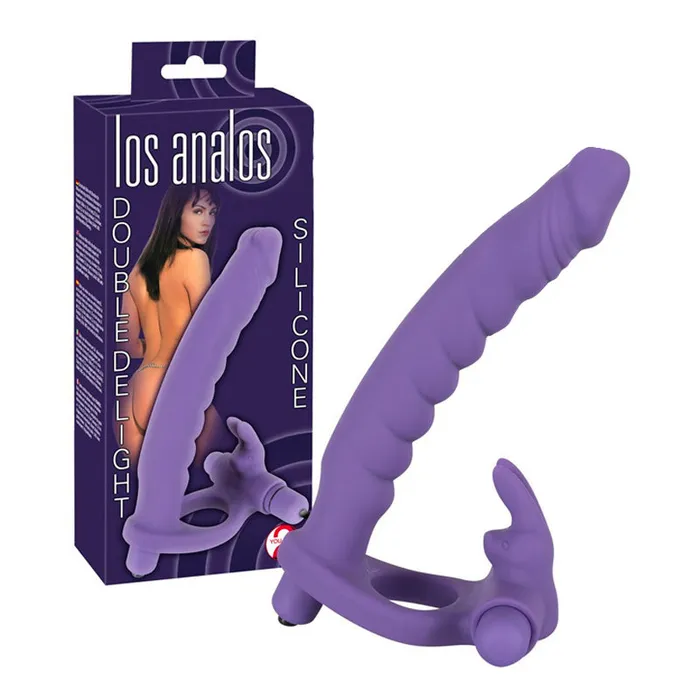 You2Toys Los Analos Double Delight Vibrating Dildo And Cockring Dildos